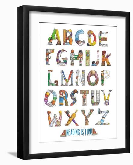 Reading Is Fun!-Doug Keith-Framed Art Print