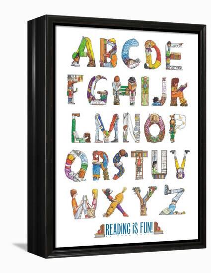 Reading Is Fun!-Doug Keith-Framed Stretched Canvas