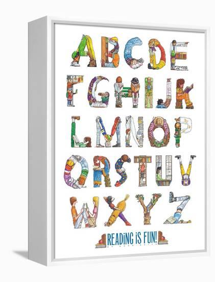 Reading Is Fun!-Doug Keith-Framed Stretched Canvas