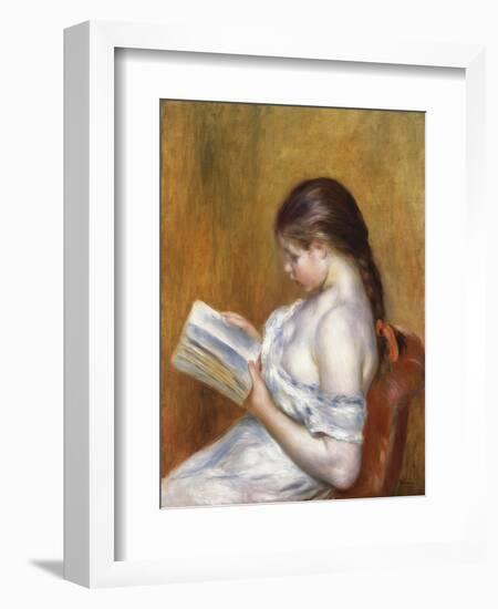 Reading; La Lecture, 1888-Pierre-Auguste Renoir-Framed Giclee Print