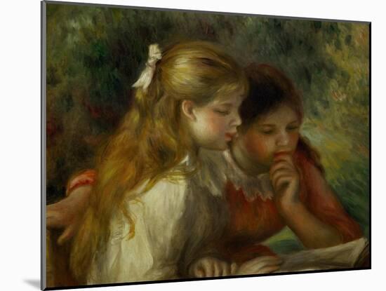 Reading (La Lecture), 1890-1895-Pierre-Auguste Renoir-Mounted Giclee Print