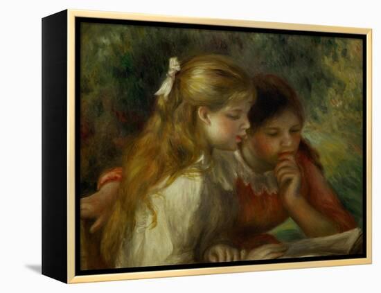 Reading (La Lecture), 1890-1895-Pierre-Auguste Renoir-Framed Premier Image Canvas