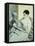Reading "Le Figaro"-Mary Cassatt-Framed Premier Image Canvas