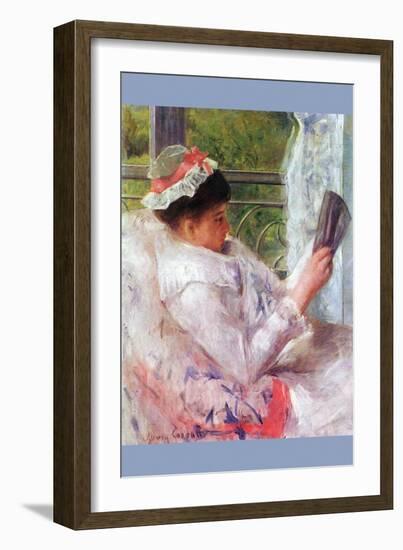 Reading Mrs. (Lydia Cassatt) by Cassatt-Mary Cassatt-Framed Art Print