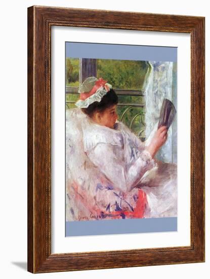 Reading Mrs. (Lydia Cassatt) by Cassatt-Mary Cassatt-Framed Art Print