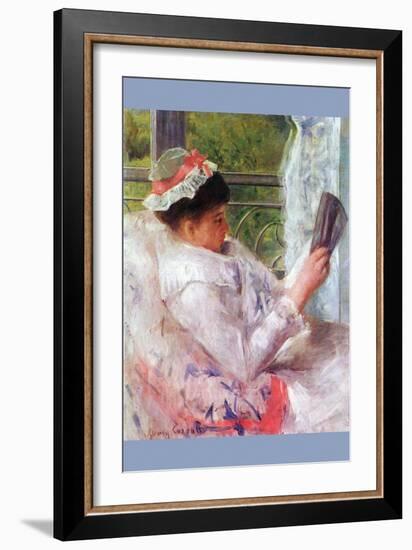 Reading Mrs. (Lydia Cassatt) by Cassatt-Mary Cassatt-Framed Art Print