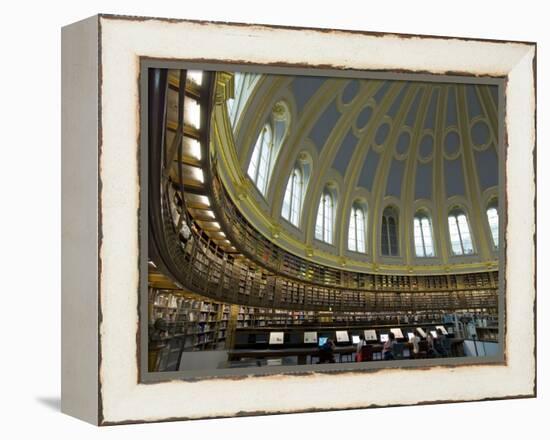 Reading Room, British Museum, London, England, United Kingdom-Charles Bowman-Framed Premier Image Canvas