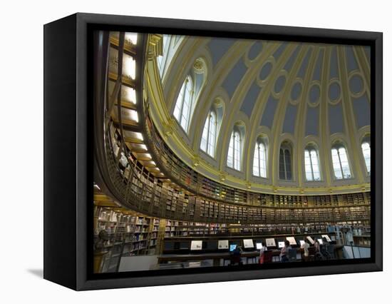 Reading Room, British Museum, London, England, United Kingdom-Charles Bowman-Framed Premier Image Canvas