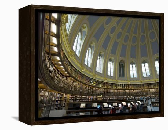 Reading Room, British Museum, London, England, United Kingdom-Charles Bowman-Framed Premier Image Canvas