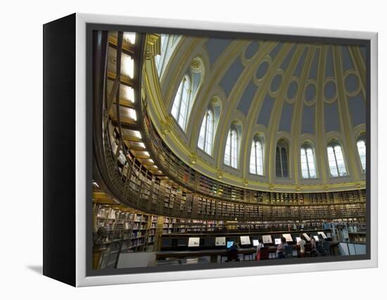 Reading Room, British Museum, London, England, United Kingdom-Charles Bowman-Framed Premier Image Canvas