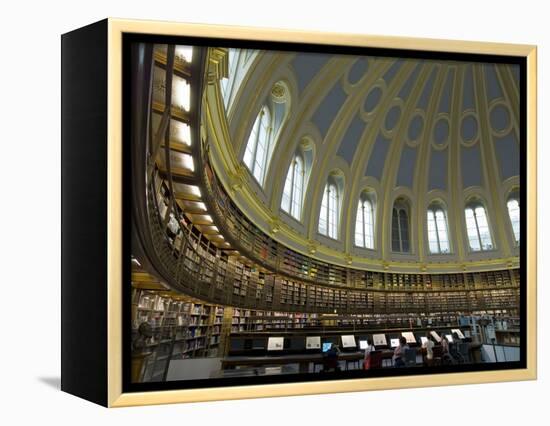 Reading Room, British Museum, London, England, United Kingdom-Charles Bowman-Framed Premier Image Canvas