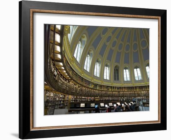 Reading Room, British Museum, London, England, United Kingdom-Charles Bowman-Framed Premium Photographic Print