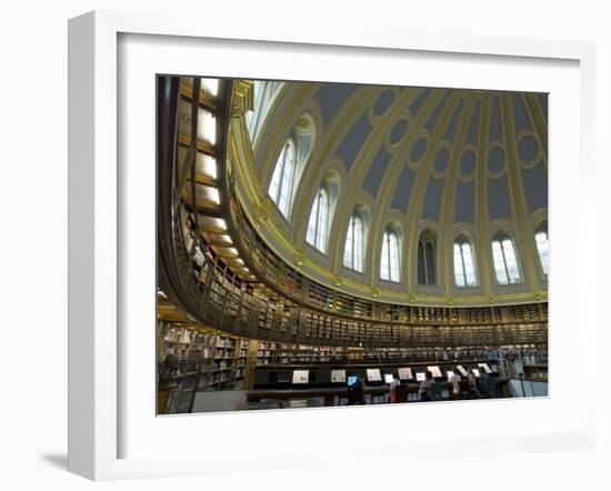 Reading Room, British Museum, London, England, United Kingdom-Charles Bowman-Framed Premium Photographic Print