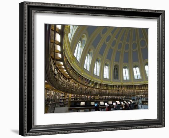 Reading Room, British Museum, London, England, United Kingdom-Charles Bowman-Framed Premium Photographic Print