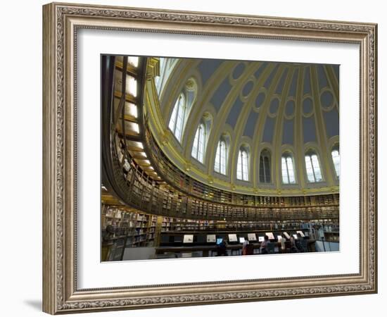 Reading Room, British Museum, London, England, United Kingdom-Charles Bowman-Framed Photographic Print