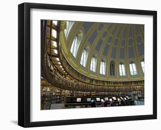 Reading Room, British Museum, London, England, United Kingdom-Charles Bowman-Framed Photographic Print