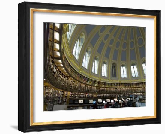 Reading Room, British Museum, London, England, United Kingdom-Charles Bowman-Framed Photographic Print