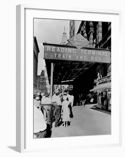 Reading Terminal Train and Bus, Philadelphia, Pennsylvania-null-Framed Photo