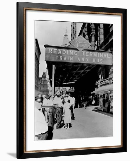 Reading Terminal Train and Bus, Philadelphia, Pennsylvania-null-Framed Photo