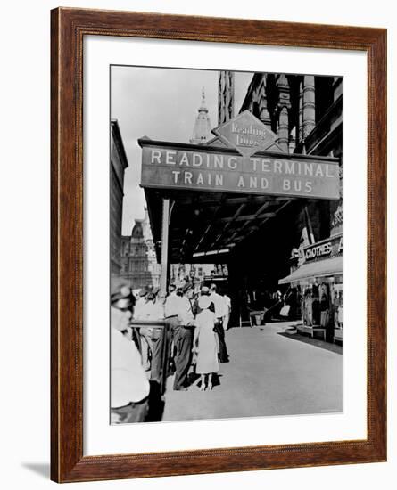 Reading Terminal Train and Bus, Philadelphia, Pennsylvania-null-Framed Photo