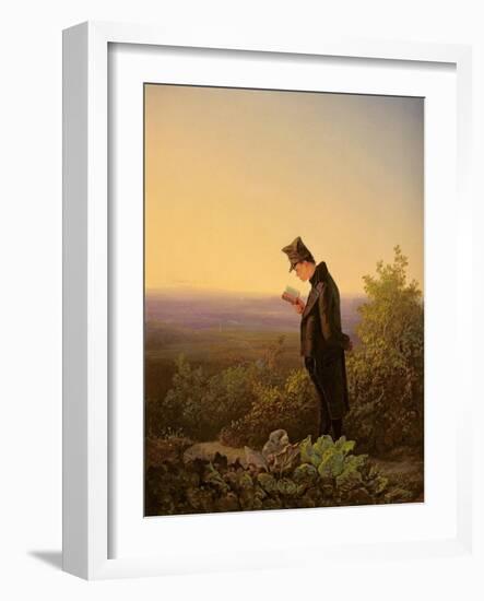 Reading the Breviary, the Evening-Carl Spitzweg-Framed Giclee Print