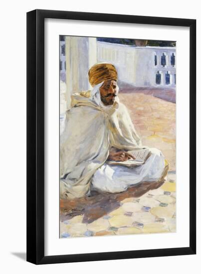 Reading the Koran-Ulpiano Checa Sanz-Framed Giclee Print