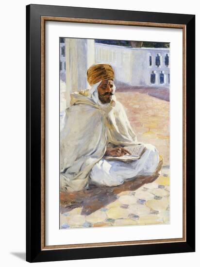 Reading the Koran-Ulpiano Checa Sanz-Framed Giclee Print