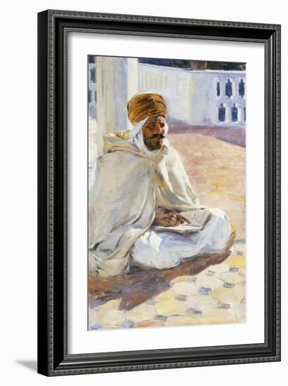 Reading the Koran-Ulpiano Checa Sanz-Framed Giclee Print