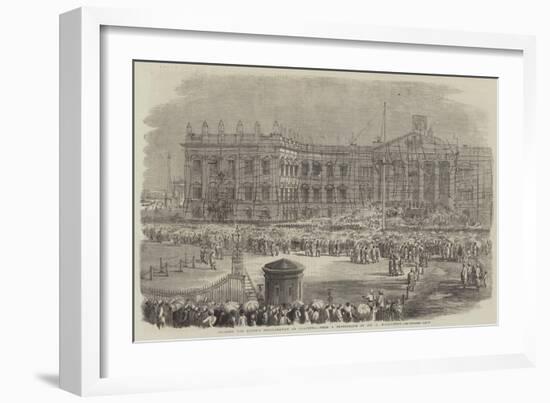 Reading the Queen's Proclamation at Calcutta-null-Framed Giclee Print