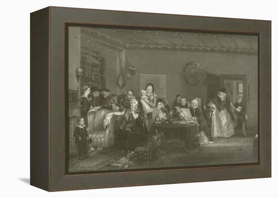 Reading the Will-Sir David Wilkie-Framed Premier Image Canvas