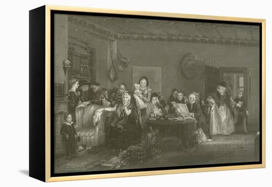 Reading the Will-Sir David Wilkie-Framed Premier Image Canvas