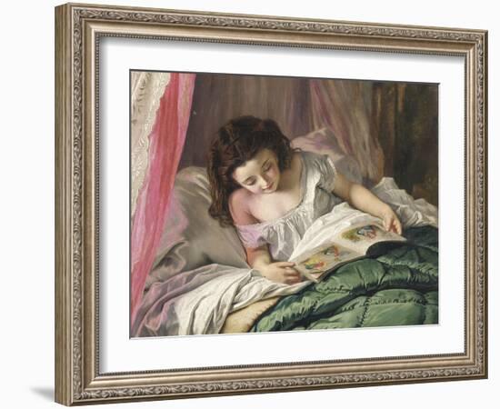 Reading Time-Sophie Anderson-Framed Giclee Print