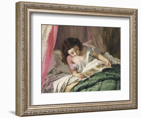 Reading Time-Sophie Anderson-Framed Giclee Print