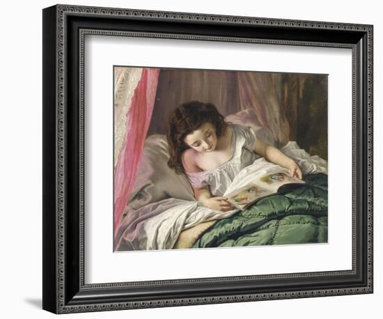 Reading Time-Sophie Anderson-Framed Giclee Print