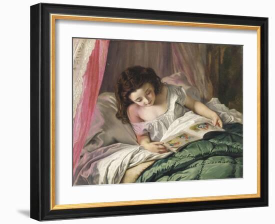 Reading Time-Sophie Anderson-Framed Giclee Print