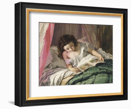 Reading Time-Sophie Anderson-Framed Premium Giclee Print