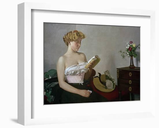 Reading Woman-Félix Vallotton-Framed Giclee Print