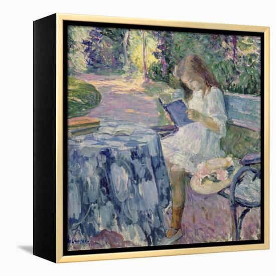 Reading-Henri Lebasque-Framed Premier Image Canvas