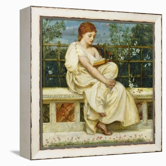 Reading-Edward John Poynter-Framed Premier Image Canvas