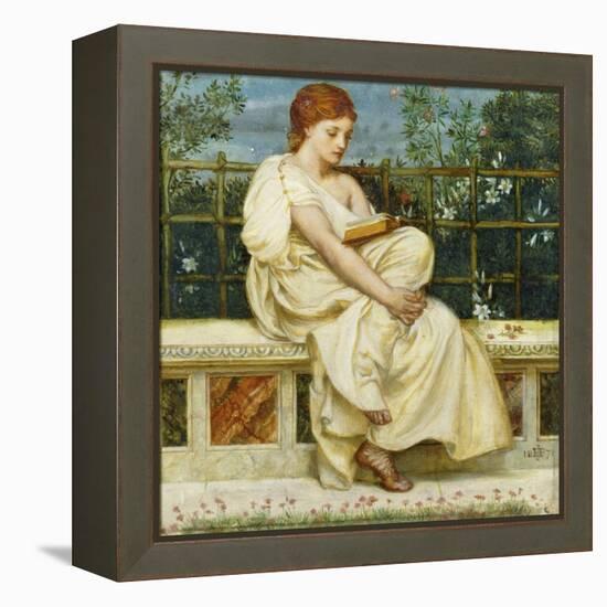 Reading-Edward John Poynter-Framed Premier Image Canvas