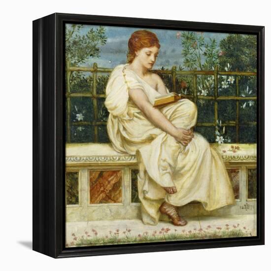 Reading-Edward John Poynter-Framed Premier Image Canvas