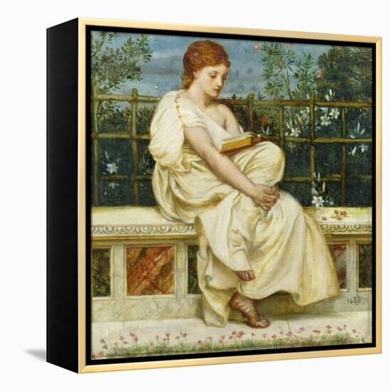 Reading-Edward John Poynter-Framed Premier Image Canvas