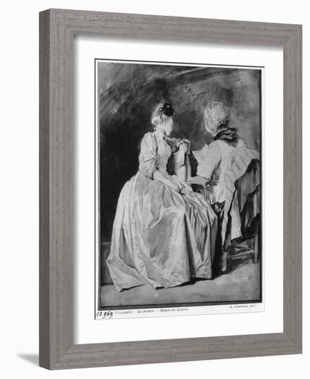 Reading-Jean-Honoré Fragonard-Framed Giclee Print