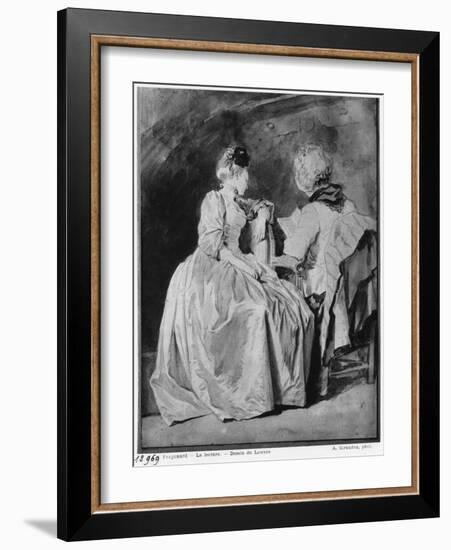 Reading-Jean-Honoré Fragonard-Framed Giclee Print