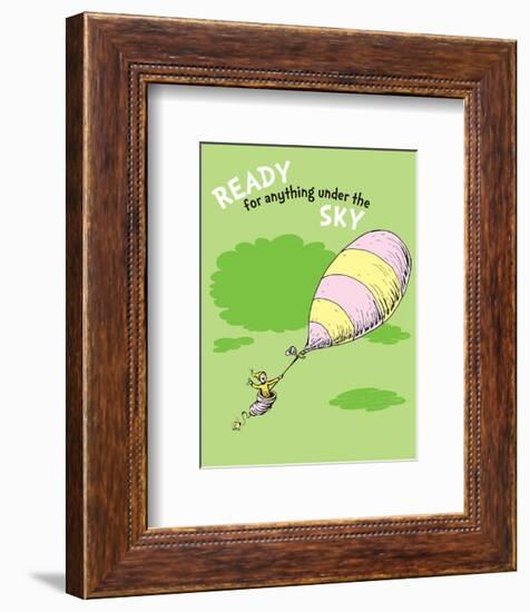 Ready for Anything (green)-Theodor (Dr. Seuss) Geisel-Framed Art Print