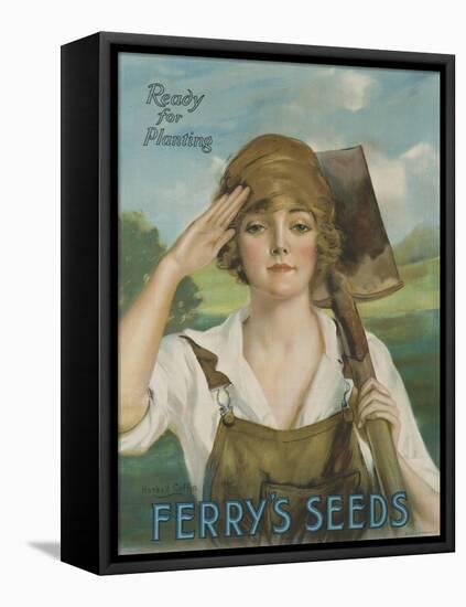 Ready for Planting, Ferry's Seeds Advertsisng Poster-null-Framed Premier Image Canvas