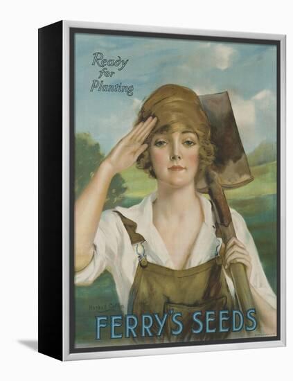 Ready for Planting, Ferry's Seeds Advertsisng Poster-null-Framed Premier Image Canvas