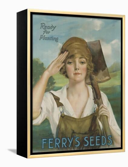 Ready for Planting, Ferry's Seeds Advertsisng Poster-null-Framed Premier Image Canvas