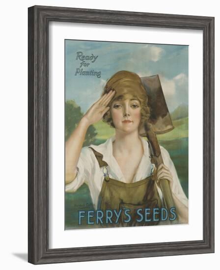 Ready for Planting, Ferry's Seeds Advertsisng Poster-null-Framed Giclee Print