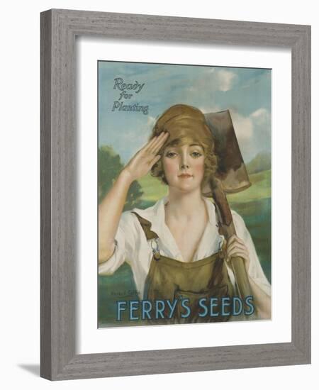 Ready for Planting, Ferry's Seeds Advertsisng Poster-null-Framed Giclee Print